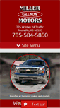 Mobile Screenshot of millermotors.biz